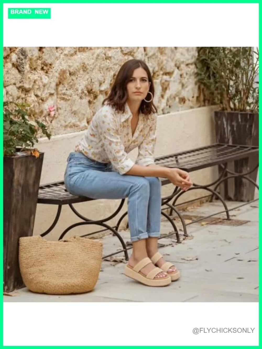 Raffia Wedge Espadrille Platform Sandals